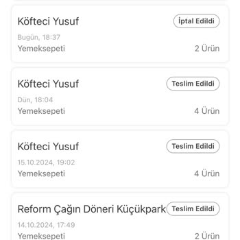 Yemeksepeti'nde Geciken Sipariş Ve İletişim Sorunu