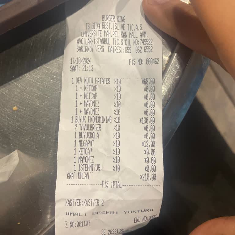 Burger King'de Saygısız Hizmet Deneyimi