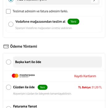 Vodafone Pay Cüzdanımda Kaybolan Para