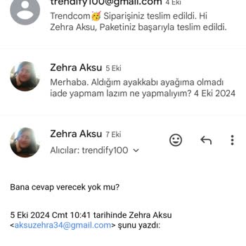 Yanıtsız Kalan İade Talebi Ve Ortopedik Olmayan Ayakkabı Sorunu
