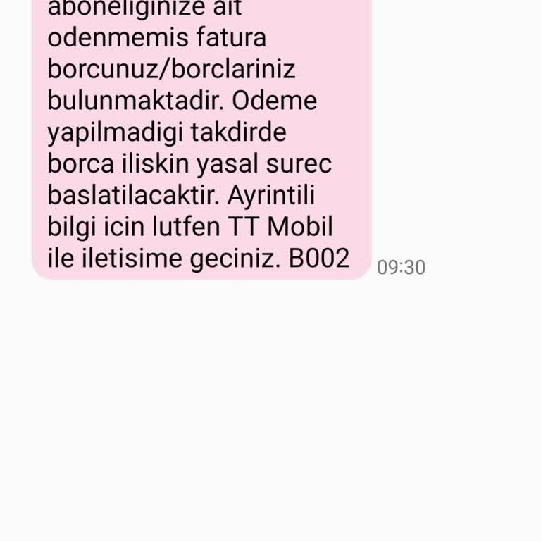 Türk Telekom'dan Sürekli Gelen Yanlış Borç Mesajları