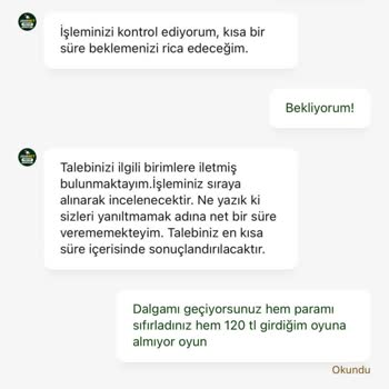 Oyundan Atılma Ve Kayıp Para Sorunu