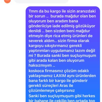 Aras Kargoda Kaybolan Ürünler İçin Çözüm Bekliyorum