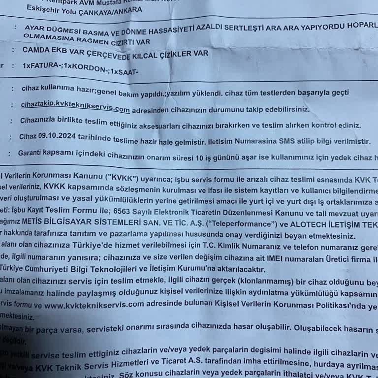 Media Markt'tan Aldığım Huawei Saatin Tamir Sorunu