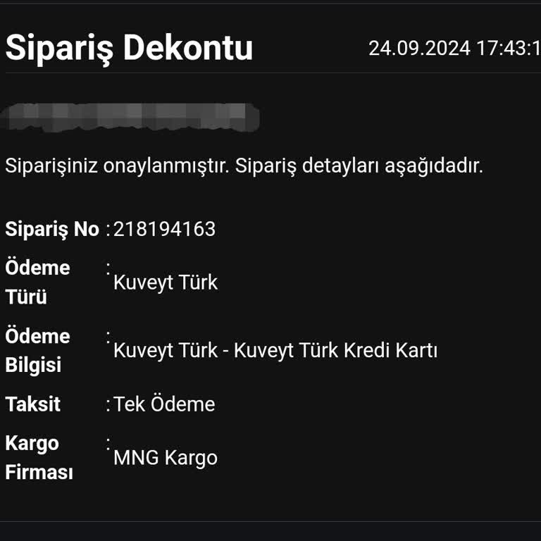 Geciken Sipariş Ve Yetersiz Bilgilendirme
