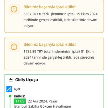 İade Edilmeyen Uçuş Ücretleri Ve Uzayan Süreç