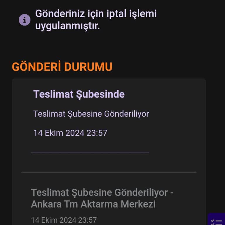 Teslimat Gün Değişikliği Sonrası İptal Sorunu