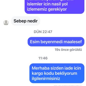 İade Sürecinde İlgisizlik Ve Cevapsızlık