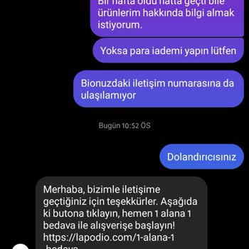 Kampanya Ürünü Teslim Edilmedi Ve İletişim Sorunları