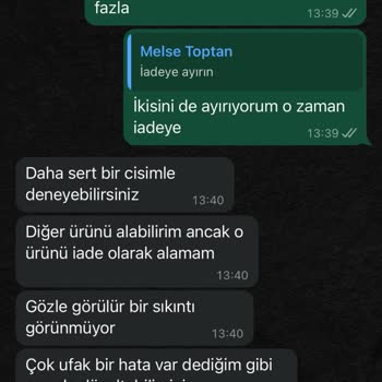 Hatalı Ürün İadesinde Profesyonellikten Uzak Yaklaşım