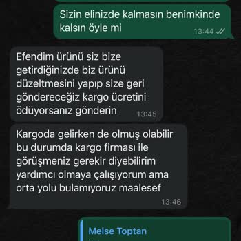 Hatalı Ürün İadesinde Profesyonellikten Uzak Yaklaşım