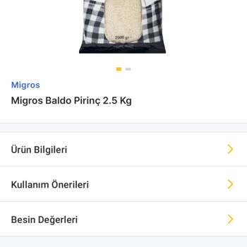 Yanıltıcı Ürün Bilgisi: Migros Baldo Pirinç Siparişimde Sorun