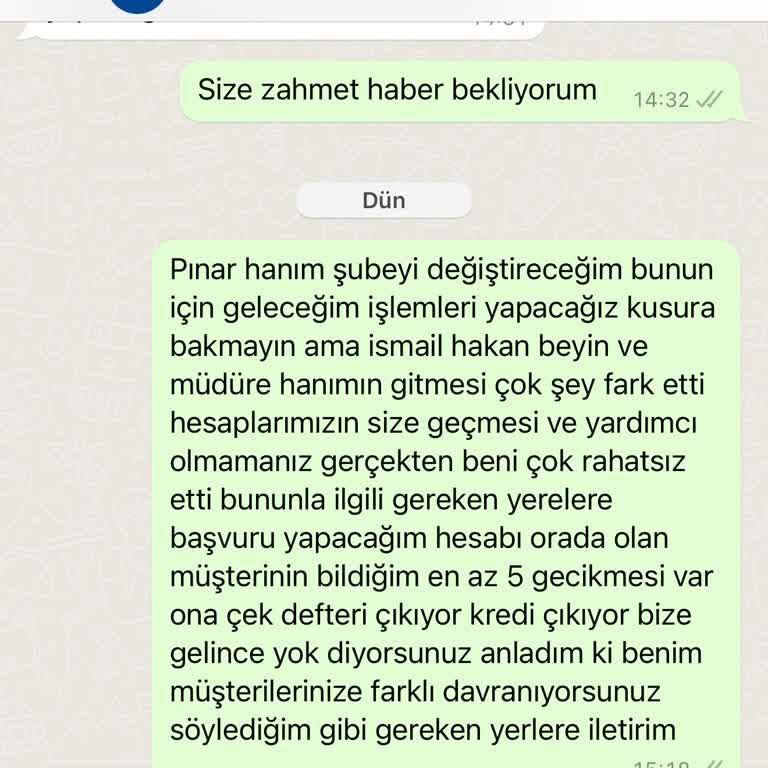 İş Bankası Yıldırım Şubesi'nde Müşteri Memnuniyetsizliği