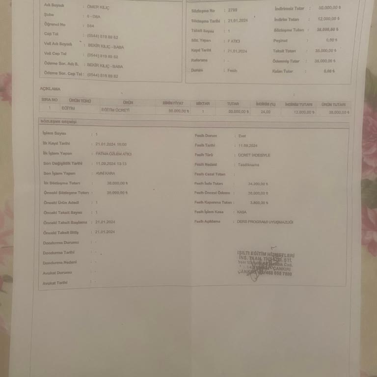 Çankırı'da Dershane Ücret İadesi Sorunları