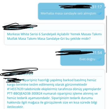 Epttavm'den Alınan Masa Setinin Üç Aylık Teslimat Sorunu