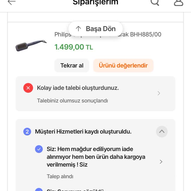 İade Reddi Ve Yanlış Bilgilendirme İle Mağduriyet