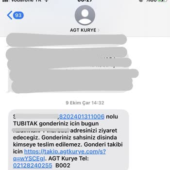 AGT Kurye İle Teslimat Sorunu Ve İletişim Eksikliği