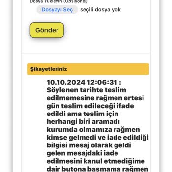 AGT Kurye İle Teslimat Sorunu Ve İletişim Eksikliği
