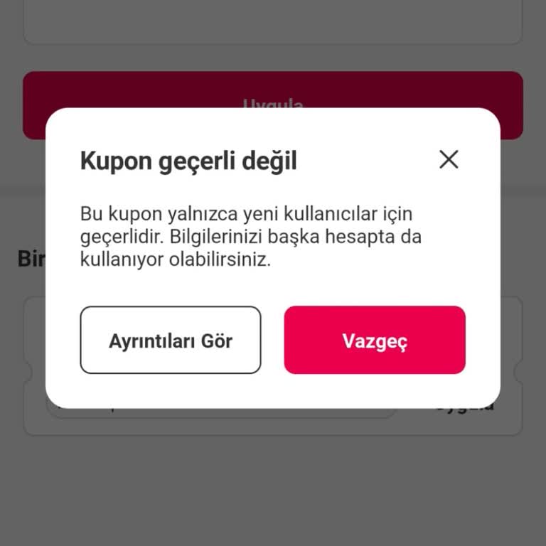 Kupon Kullanım Sorunu Ve Uygulama Memnuniyetsizliği