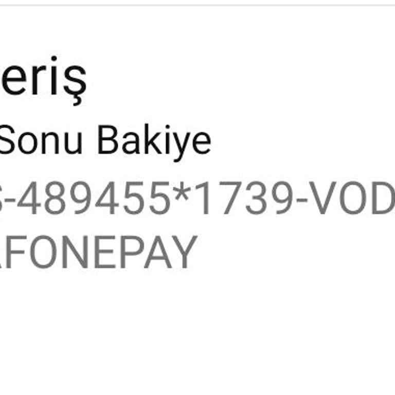 Vodafone Pay Uygulamasında Bakiye Yükleme Sorunu