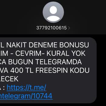 Vodafone Hattıma Gelen Bahis Mesajları