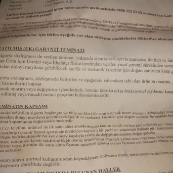 Garanti Kapsamında Olmayan Sigorta Sorunu