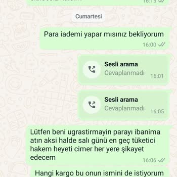 Geciken Ürün Teslimatı Ve İletişim Sorunu