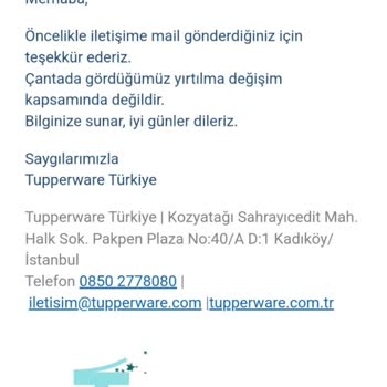 Tupperware Termos Çantası Kalite Sorunu Ve Garanti Hayal Kırıklığı