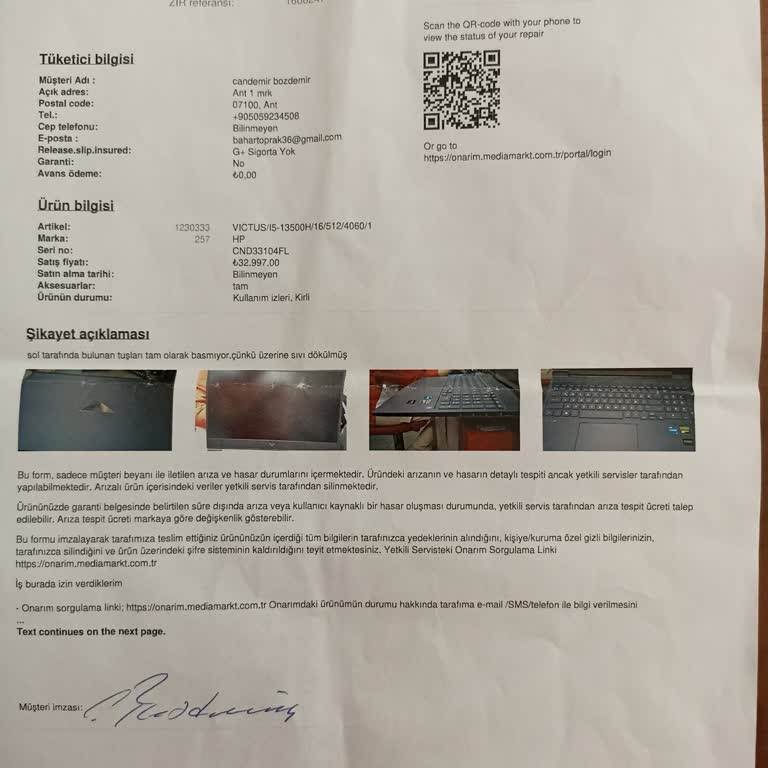 Klavye Değişimi Beklerken Mağduriyet