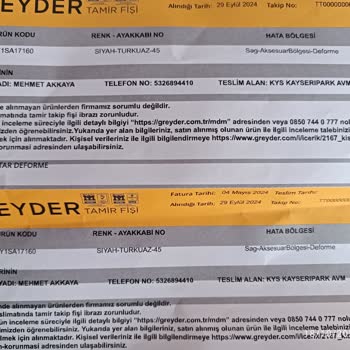 Greyder Ayakkabıların Kalitesizliği Ve Müşteri Hizmetleri Sorunu