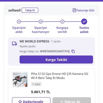 Kayıp Drone Ve İlgisiz Müşteri Hizmetleri