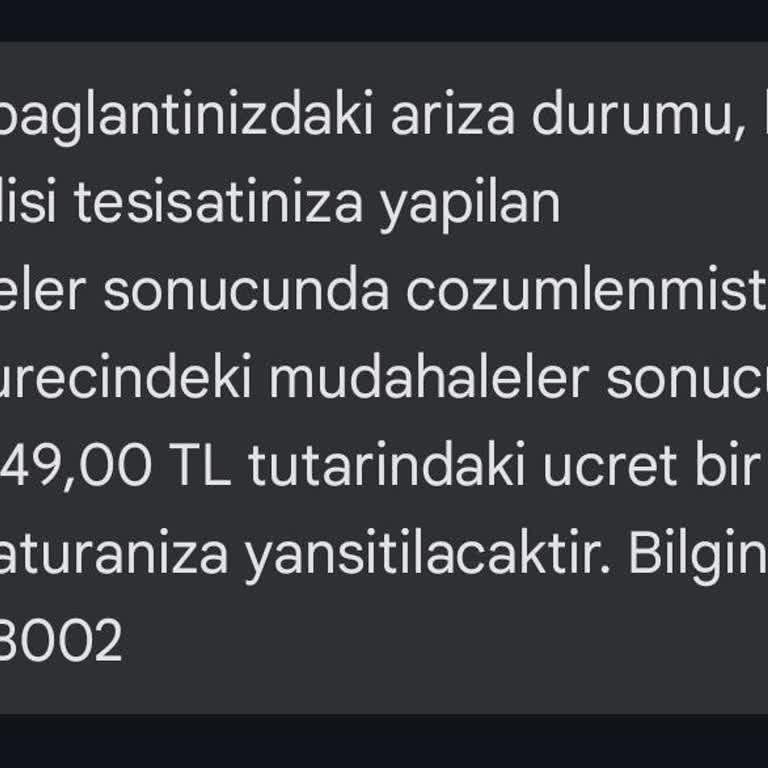 Haksız İnternet Arıza Ücreti Şikayeti