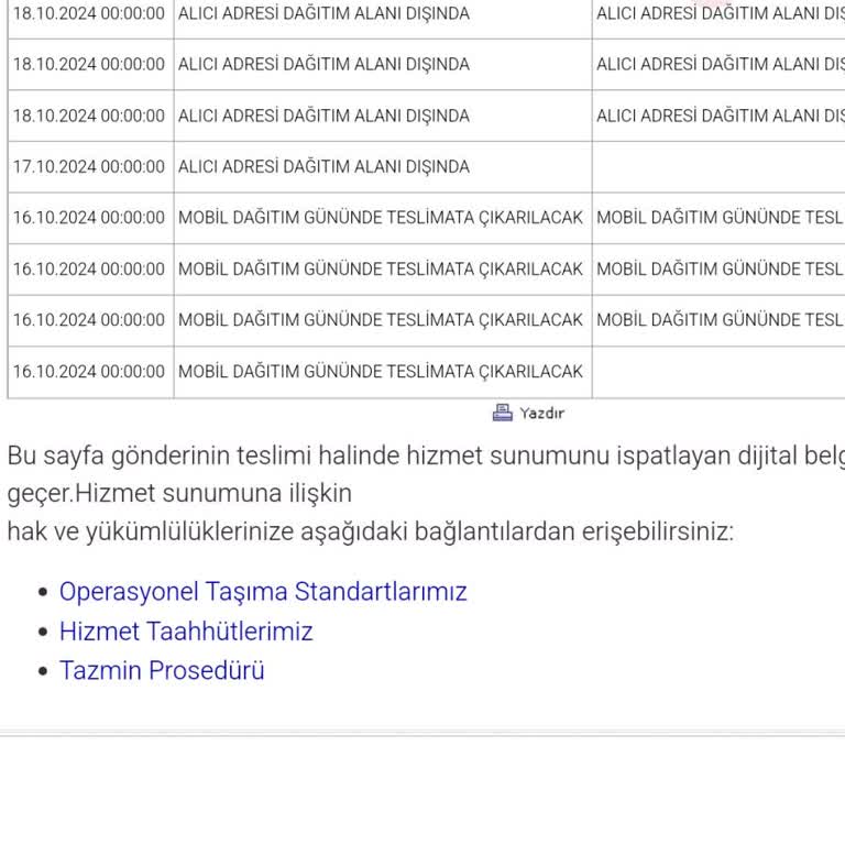 Teslim Edilmeyen Kargo Ve Yetersiz Müşteri Hizmetleri