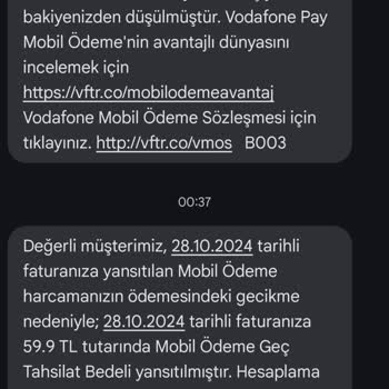 Mobil Ödeme Gecikmesi Ve Haksız Ücretlendirme Şikayeti