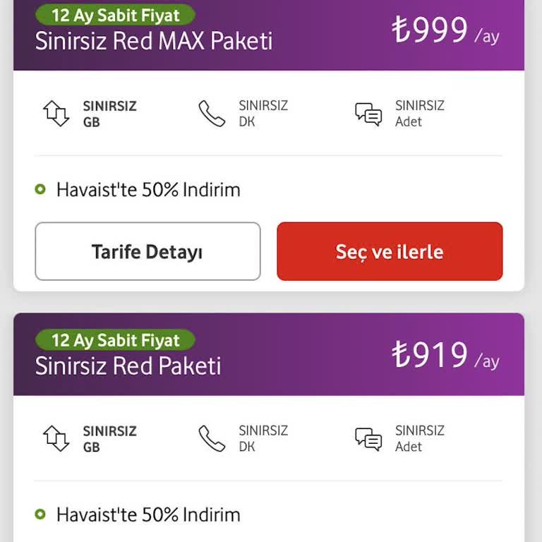 Vodafone'un Yüksek Fiyatlı Tarife Dayatması