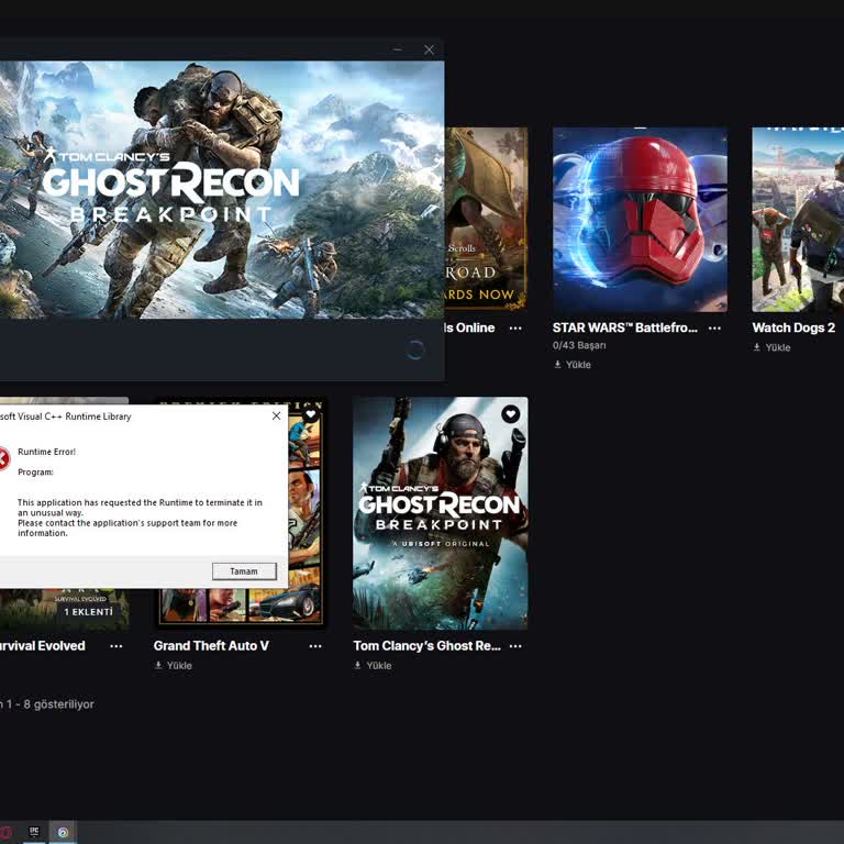 Epic Games'ten Alınan Oyun Yükleme Sorunu