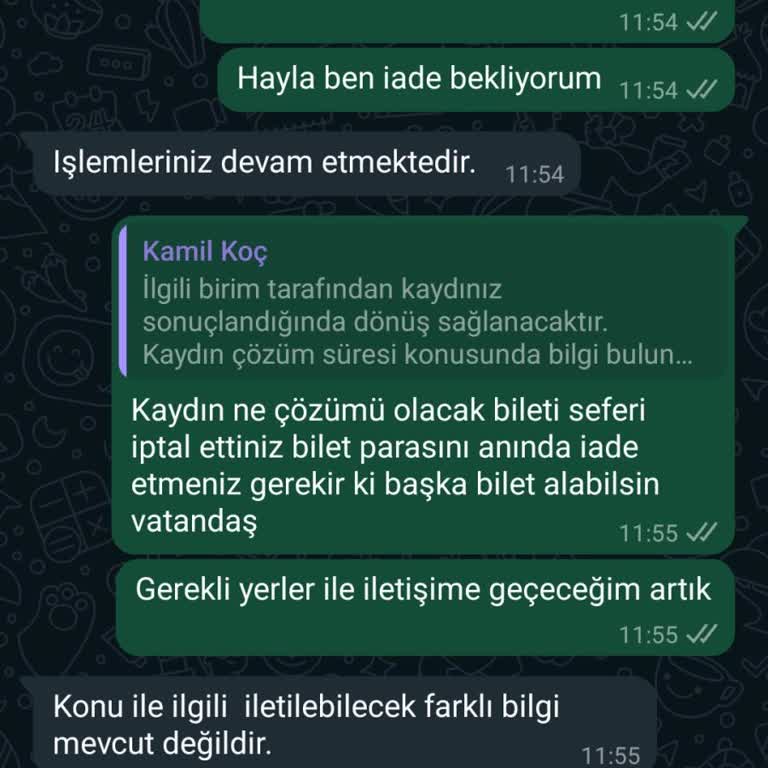 Son Dakika Sefer İptali Ve İade Sorunu
