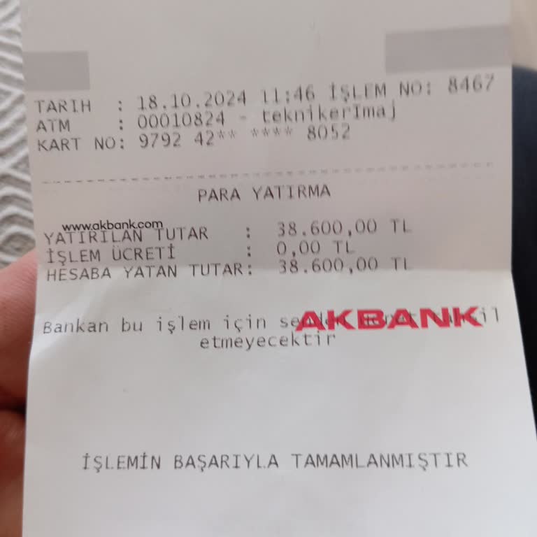 ATM'de Eksik Para Yatırma Sorunu