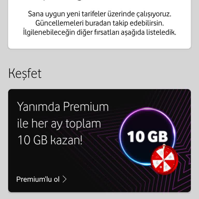 Tarife Değişikliği İçin Acil Yardım Talebi