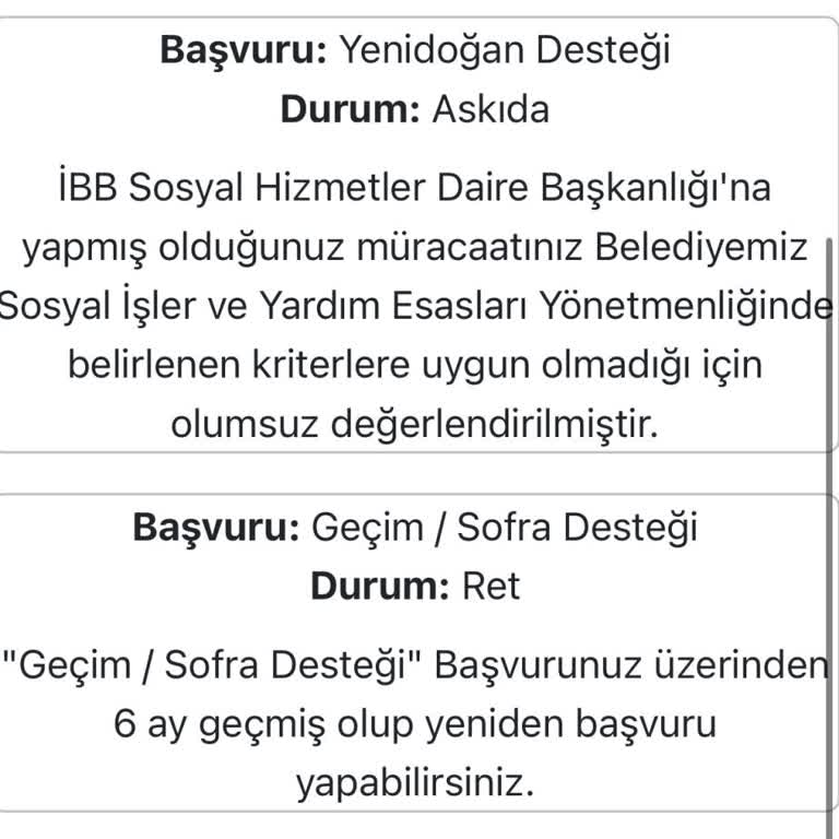Yenidoğan Paketi Başvurusunda Mağduriyet Yaşıyorum