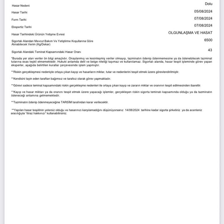 TARSİM Ödemelerinde Adaletsizlik Ve Çözüm Arayışı