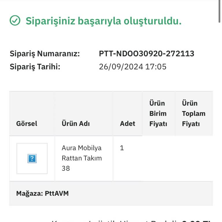 Aura Mobilya (Kayseri) Şikayeti