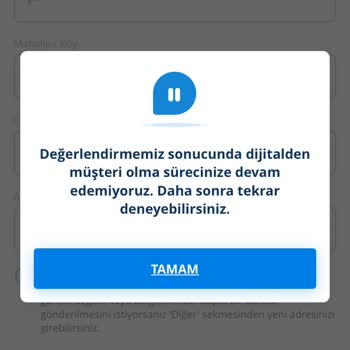 Denizbank Mobil Müşteri Olma Sorunu