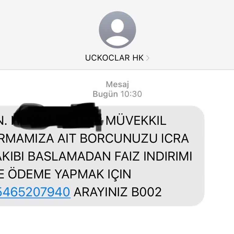 Usulsüz Borç Mesajları Ve Haksız Kazanç İddiası