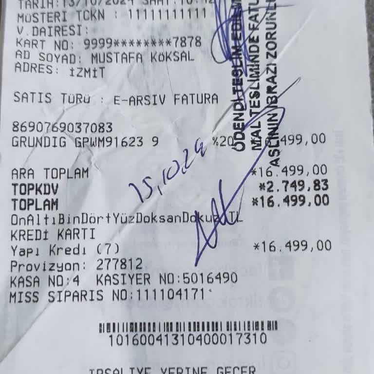 Koçtaş Çekilişi Ve Fatura Sorunu