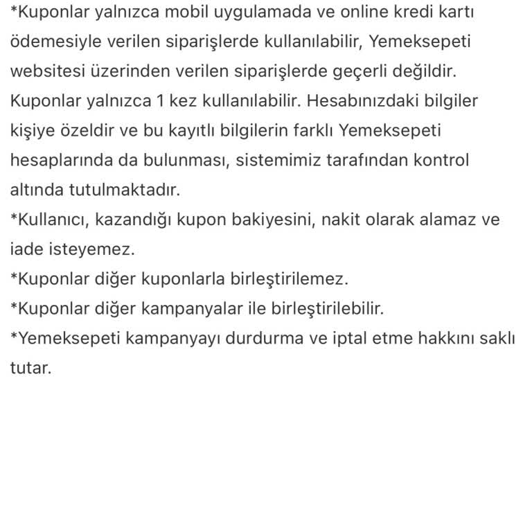 Yemeksepeti Kupon Sorunu: İndirim Kodu Belirsizliği