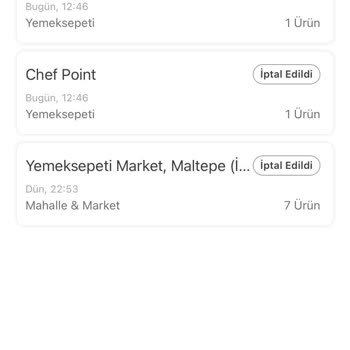 Yemek Siparişlerimde Yaşadığım Sorunlar
