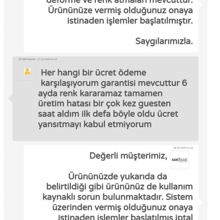 Gues Saat Garanti Sorunu Ve Ücret Talebi
