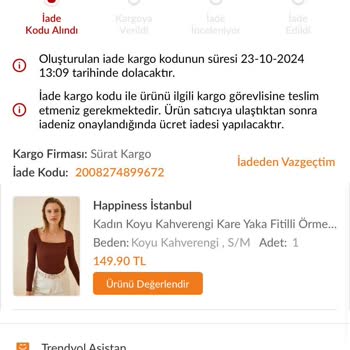 Trendyol'da İade Karmaşası Ve Müşteri Hizmetleri Sorunu