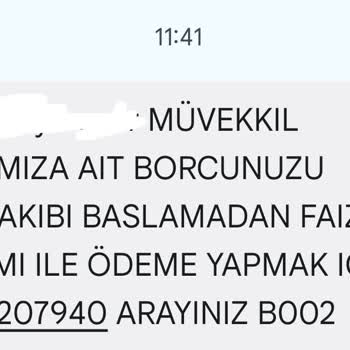 Sahte Borç Mesajlarıyla Mağdur Ediliyorum